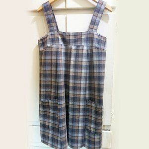 H&M wool blend plaid dress